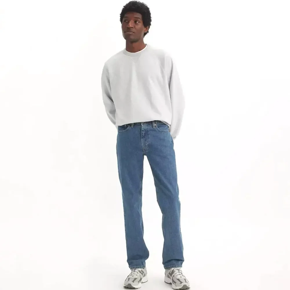 LEVI'S 514 Straight Jeans Denim Relax Medium Wash Mid Rise Classic Baggy 40 x 30